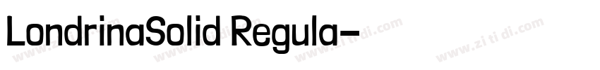 LondrinaSolid Regula字体转换